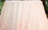 Dull Square Dazzle Polyester Fabric - Square Sequins, Sheer Mesh, 52" Width (1 Yard)