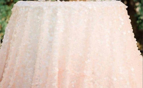 Dull Square Dazzle Polyester Fabric - Square Sequins, Sheer Mesh, 52" Width (1 Yard)