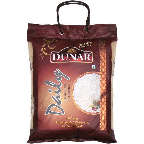Dunar Daily Basmati Rice - 10 lbs