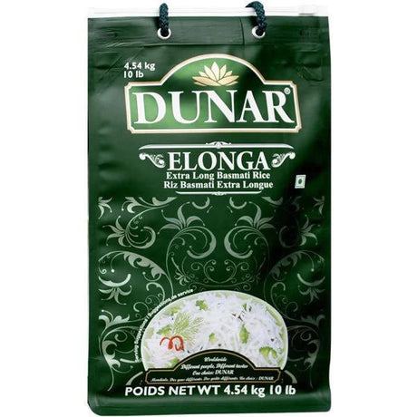 Dunar Elonga Extra Long Basmati Rice 10Lb