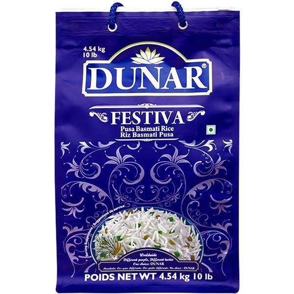 Dunar Festiva Basmati Rice - 10 lb