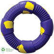 Dog Toy Large Ring in Violet & Yellow