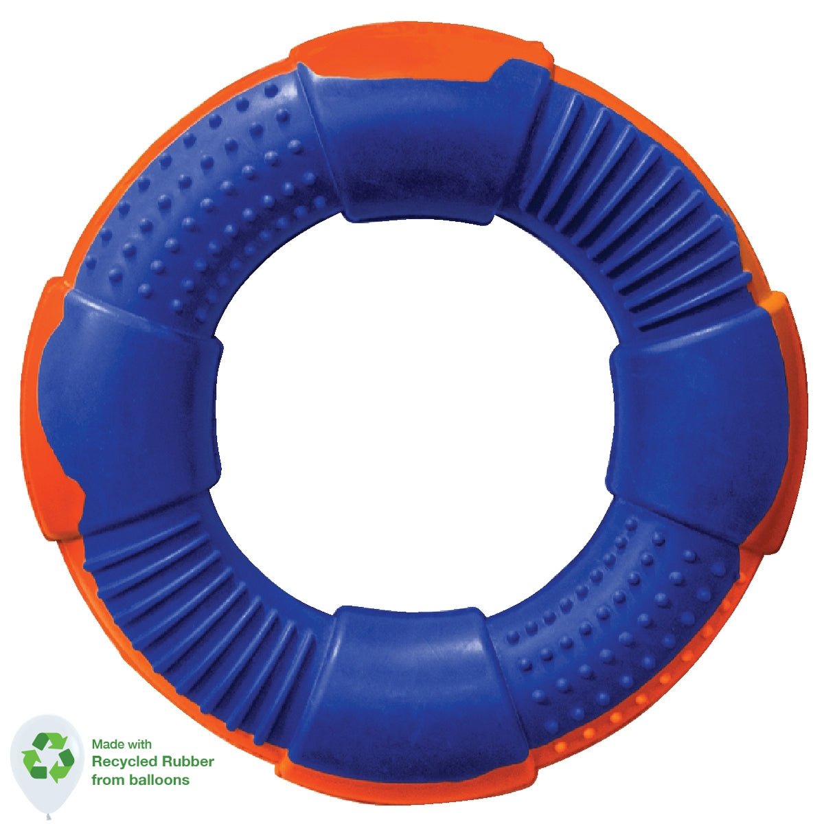 Dog Toy Medium Ring Blue Orange