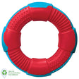 Dog Toy Medium Ring Red & Caribbean Blue