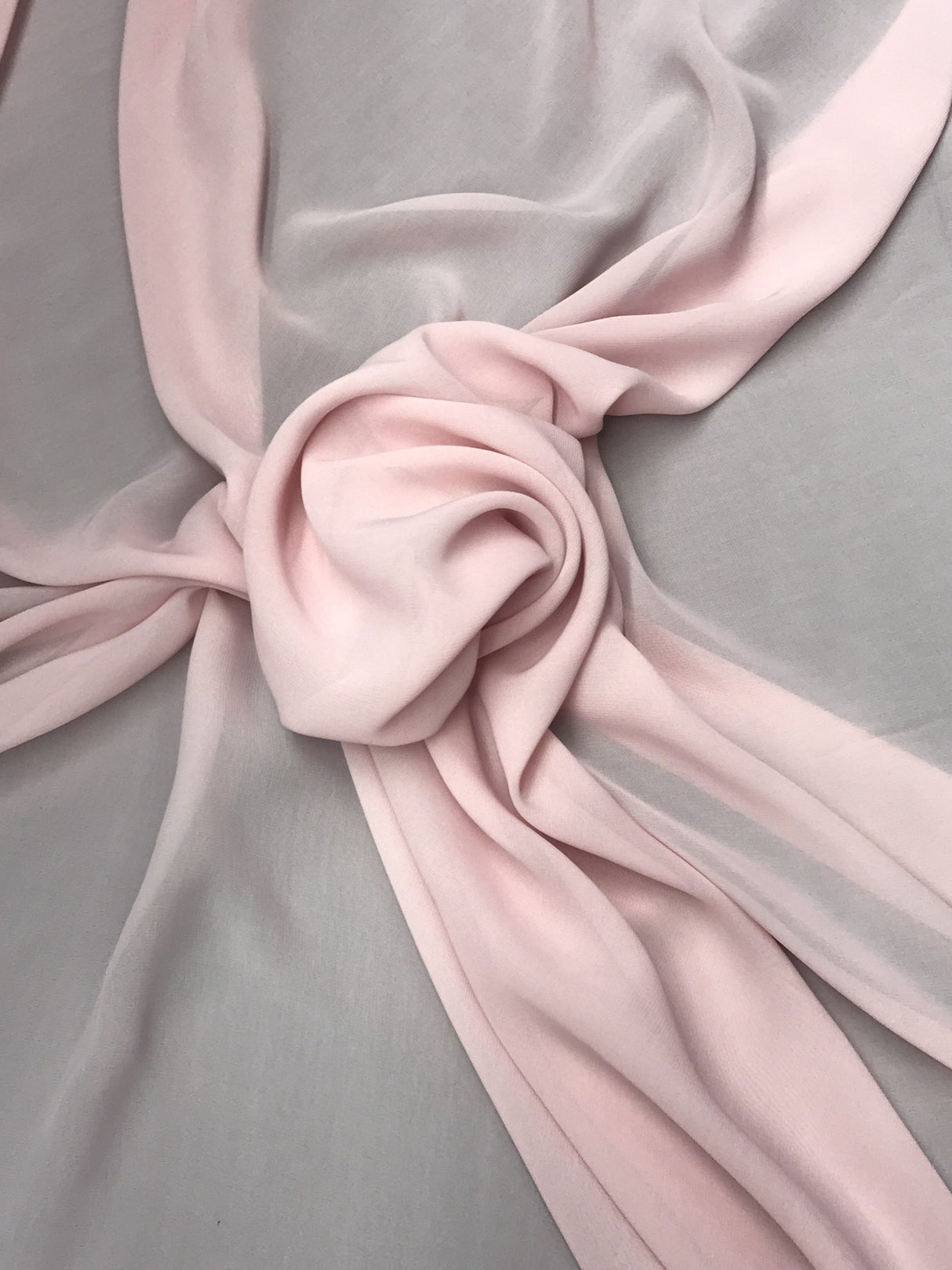 Dusty Rose 100 Percent Polyester Chiffon Fabric - Dusty Rose, Sheer, 59"-60" Width (1 Yard)