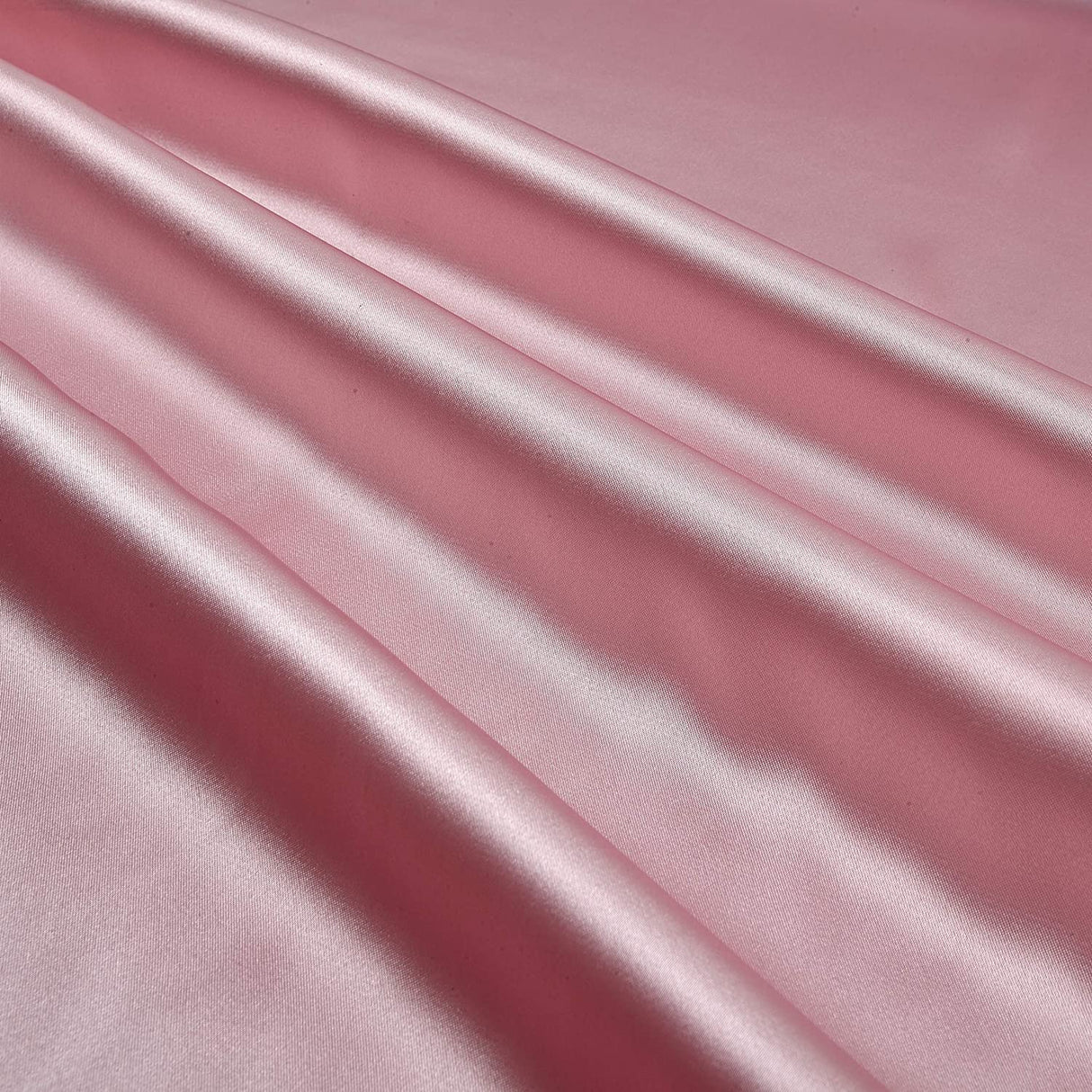 1 Yard Dusty Rose Stretch Charmeuse Fabric 60? Wide 95% Polyester, 5% Spandex