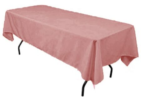 Polyester Rectangular Tablecloth 60x144 Inch – Durable Reusable Table Linen for Weddings, Parties, Banquets & Events