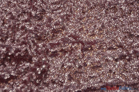 Gatsby Sequins Polyester Fabric - 6Mm Flat Sewn Sequins On Mesh, 52" Width, Multiple Colors (1 Yard)