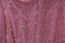 Aurora Taffeta Embroidered Floral Taffeta Fabric - Multi Color Floral Embroidery With Sequins, 54" Width (1 Yard)