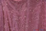 Aurora Taffeta Embroidered Floral Taffeta Fabric - Multi Color Floral Embroidery With Sequins, 54" Width (1 Yard)