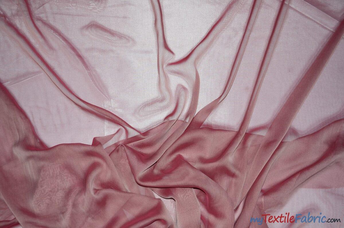 Two Tone Chiffon Polyester Fabric - Iridescent Sheer, 58/60" Width, Multiple Colors (Yards, Bolts, Sample Swatch)