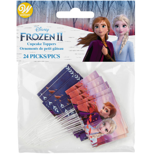 Wilton Disney Frozen 2 Cupcake Toppers, 24-Count