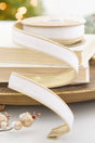 1" x 10 Yard White Velvet Ribbon