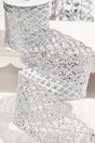 4" x 10 Yard Silver Mesh Wired Ribbon