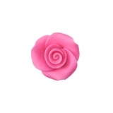 Pink 1" Rose Sugar Soft Premium Edible Decorations - 48 roses per order
