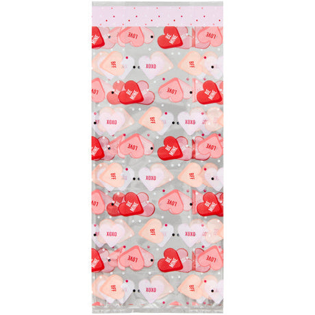 Wilton Conversation Hearts Valentine's Day Treat Bags and Ties, 20-Count