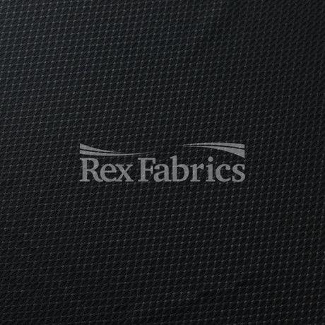 Dynamic Mesh Polyester Spandex Mesh Fabric - Black/White Solid, 61/62" Width, 165 GSM (1 Yard)