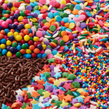Wilton 6-Cell Rainbow Sprinkles Mix with Turning Lid, 5.92 oz.