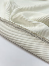 Acetate Cotton Blend Twill White