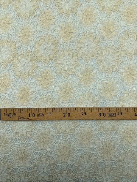 Polyamid Macramé Floral White-Beige