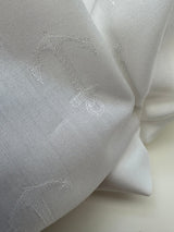 Cotton Fil Coupé Jacquard White
