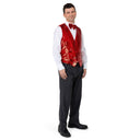 Adult Sequined Vest & Bow Tie Costume