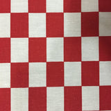 Checkered Printed Poly Cotton Fabric - Poly Cotton Fabric, Checkered Print, 59" Width (1 Yard)