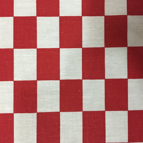 Checkered Printed Poly Cotton Fabric - Poly Cotton Fabric, Checkered Print, 59" Width (1 Yard)