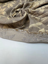 Polyester Jacquard Floral Golden Gray