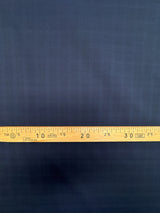 Checked Blue and Black Twill Suit Fabric
