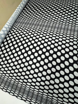 Polyamide Crepe Geometric Black White
