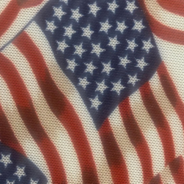 Power Mesh US Flag Patriotic Fabric 60" Red White Blue