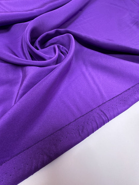 Purple Polyester Crepe