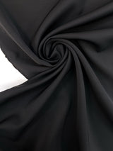 Virgin Wool Crepe Black