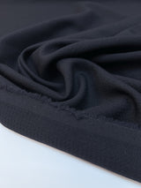 Blue Wool Basket Weave Fabric