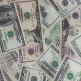 Money Print Spandex Fabric 4-Way Stretch Multicolor 60"