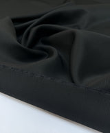 Black Wool Rep Weave Fabric