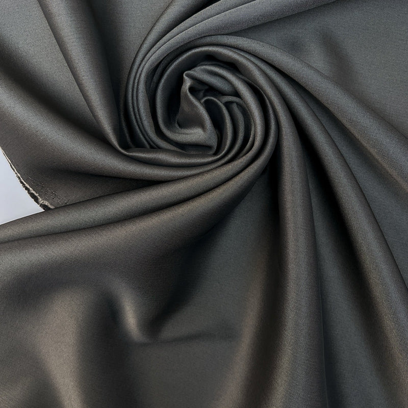 Wool Blend Fabric Silver Gray