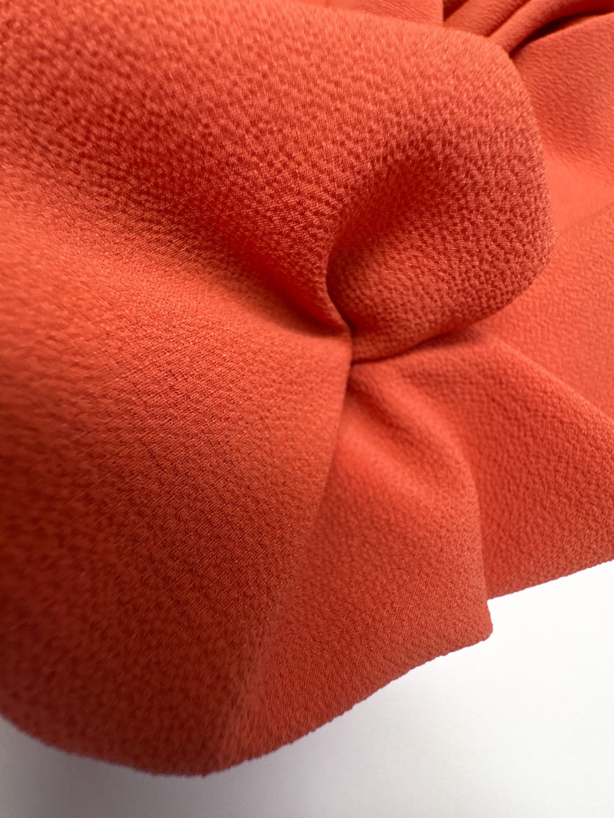 Orange Polyester Crepe