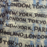 Polyester Spandex Newspaper Print Fabric 4-Way Stretch Tricot Mesh 60" White Black