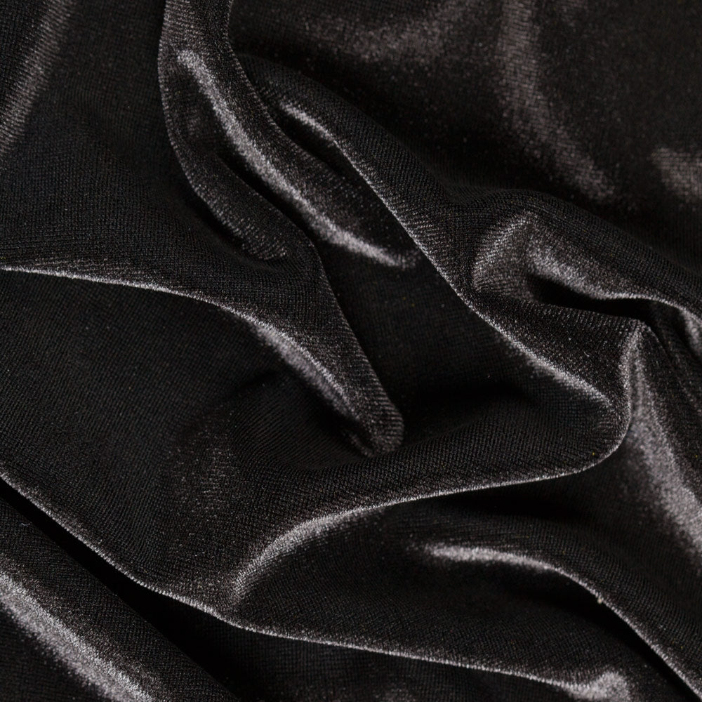 Stretch Velvet Spandex Fabric - 4-Way Stretch, 60" Width, 360 GSM (1 Yard)