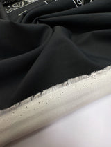 Viscose Poplin Printed White Black