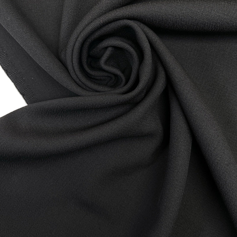 Wool Polyamide Woven Black