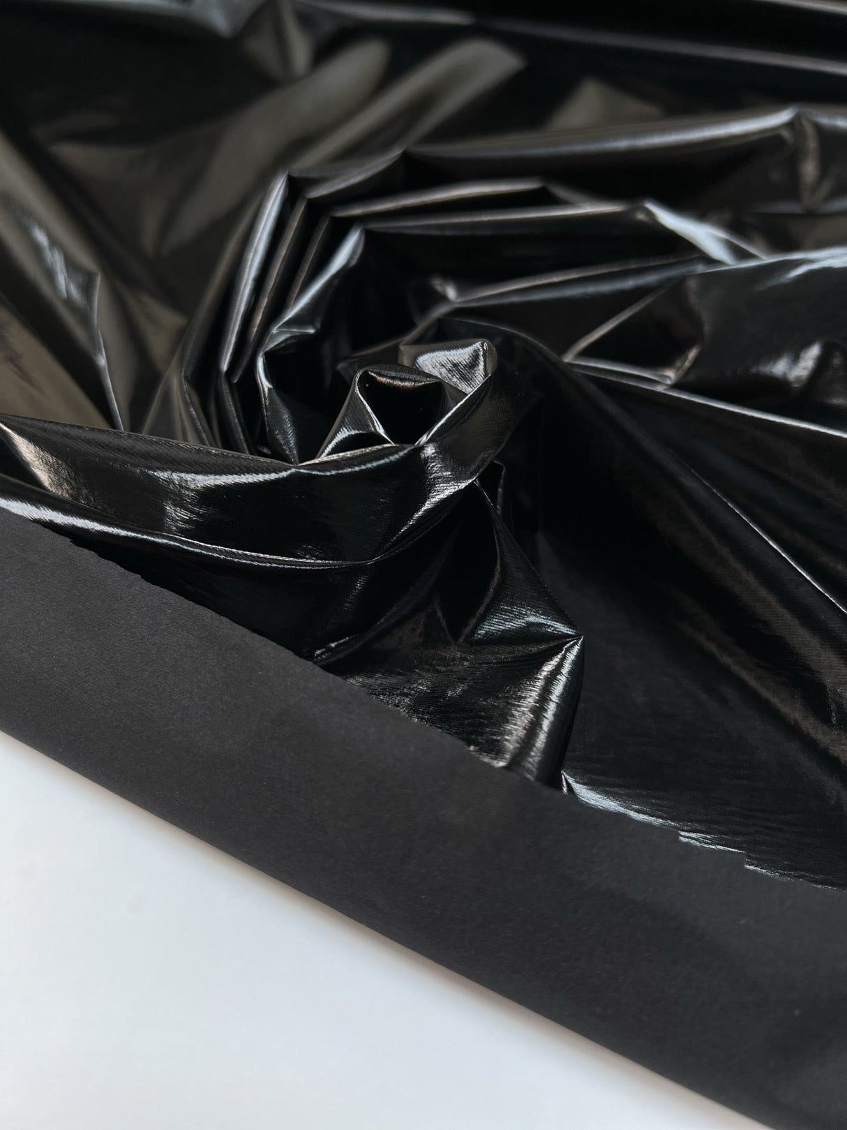 Black Polyamide Knitted Fabric