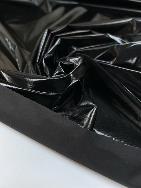 Black Polyamide Knitted Fabric