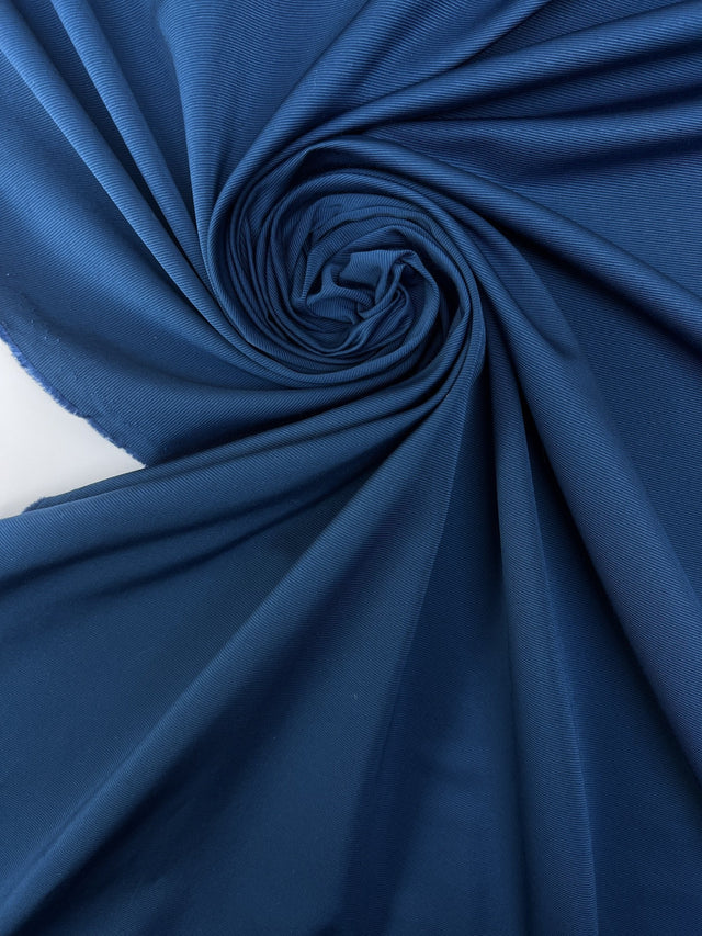 Blue Polyamide Cotton Rep Weave