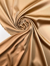 Viscose Satin Brown Shade Stretch Fabric