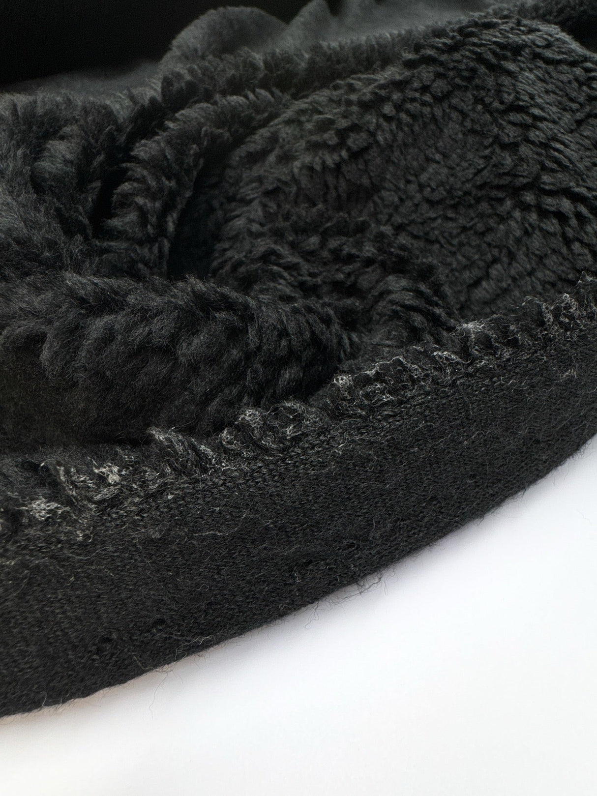 Black Polyester Acrylic Knitted Fabric