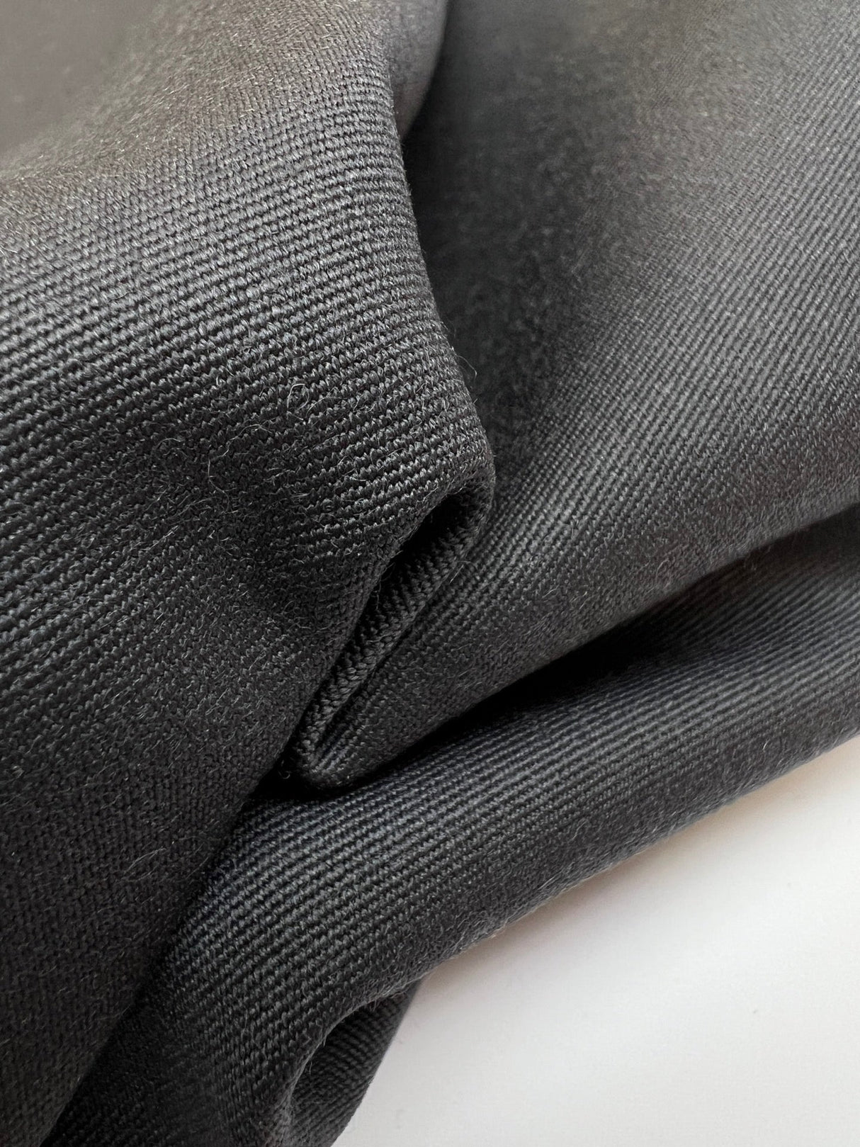 Wool Blend Twill Blue