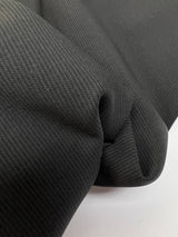 Italian Black Wool Suit Fabric